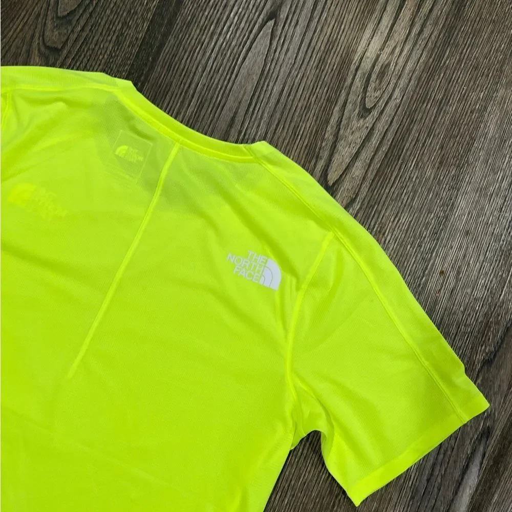 NWOT The North Face Womens Summit Series High Trail Run Short-Sleeve Neon Medium - Picture 5 of 6